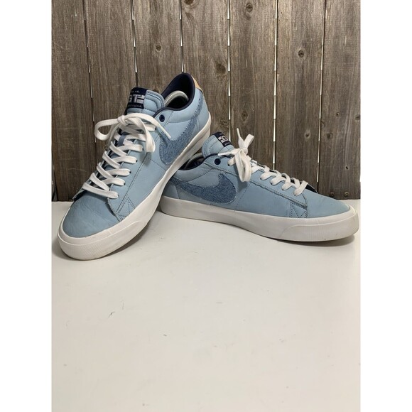 Nike Blazer GT SB Low Light Denim Blue Men’s Skate Shoes Size 12 - Picture 8 of 11